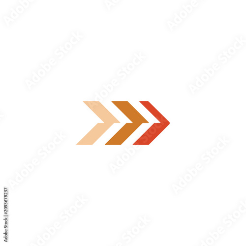 Modern speed fast motion forward logo design