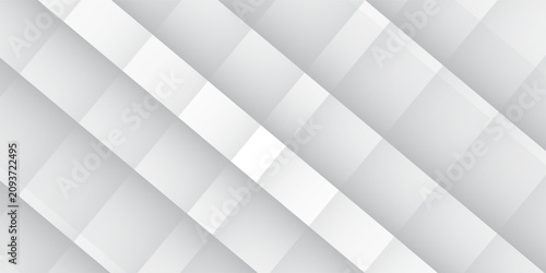 Gray abstract background with overlapping white geometric shapes decoration and modern shadow bright light good