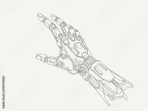 Detailed Computer Motherboard Outline Diagram for Electronic Hardware Technology Vector Illustration
