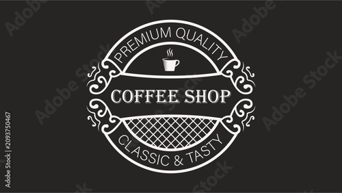 vintage coffee shop logo