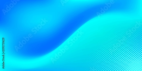 Foto Abstract Blue Wave Background with Flowing Light Curves, Gradient Lines and Futu