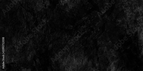 Obraz na płótnie Dark cement wall background in vintage style, Neutral blank low contrast black textured background with roughness and irregularities, old black background grunge texture dark wallpaper blackboard