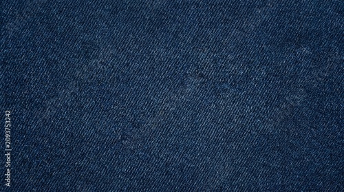 Dark blue, textured fabric background, denim material, navy blue canvas, rough textile