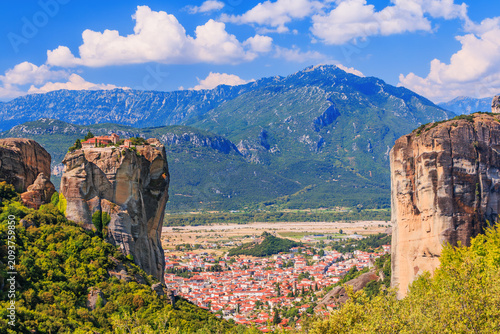 Monastery of the Holy Trinity (Agia Trias). The Meteora monasteries, Greece Kalambaka. UNESCO World Heritage site.