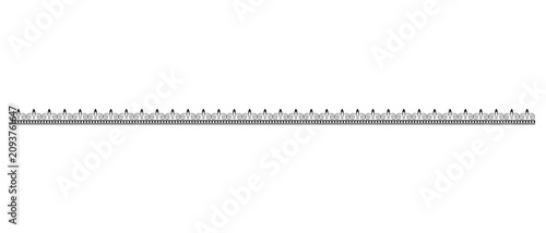 Cuadro en lienzo Durga puja border decoration design icon, Durga puja Diwali puja background icon