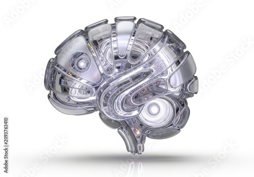 Metal robot brain