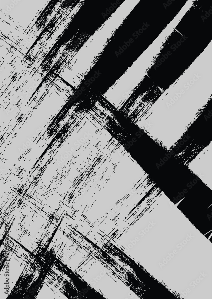 Foto Monochrome Abstract Expressionism Paint Brush Stroke Pattern