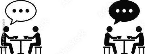 Conversation and Communication Icons illustration untitled