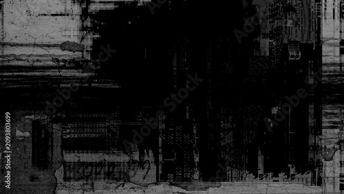 Foto Glitch Distorted Abstract Texture