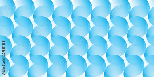 Grainy abstract background with bubbles. Mesh colorful gradient. Background for banner, poster, brochure. Grain noise texture. Blue and white