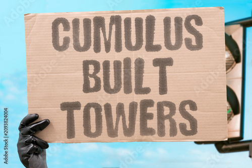 Canvastavla "Cumulus Built Towers" Clouds grew vertically, promising storms