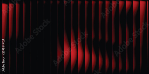 Φωτογραφία Abstract background of red gradient in dark, shiny liquid with striped effect