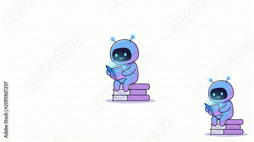 Smart ai education assistant reading knowledge books