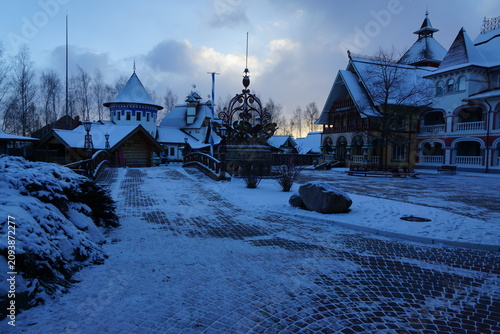 church in the snow