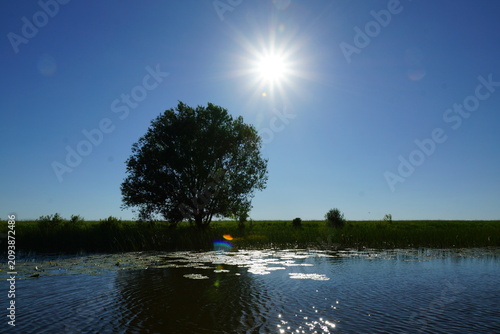boat on the lake
