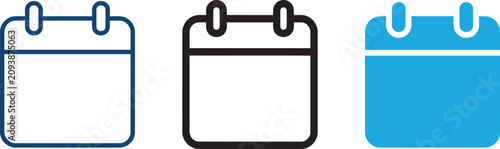 Obraz na plátne Three different types of notebooks with various