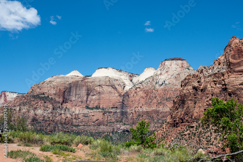 zion national park Mountains tops