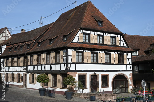 Obraz na plátně Fachwerkhaus in Barr, Elsass
