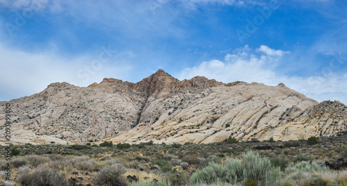 mountain landscape with blue sky