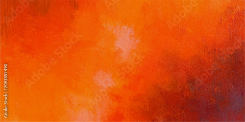 Canvas-taulu Abstract textured background of vibrant orange and red hues, reminiscent of a fiery sunset or abstract art, creating a dynamic and energetic visual