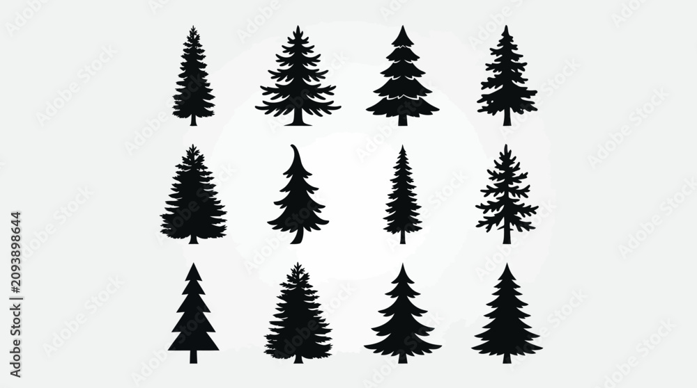 Fototapeta premium Abstract tree pattern composition