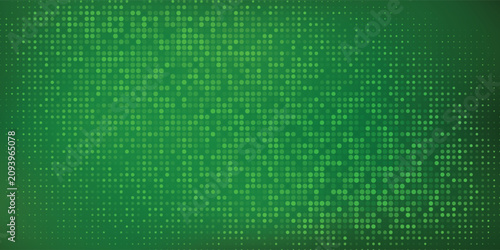 Green abstract halftone dot background with light glowing spots and smooth gradient effect eps10