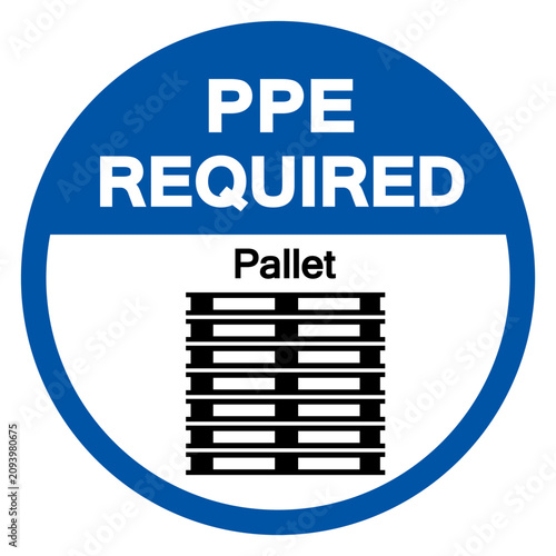 Foto PPE Required Stack Corretly Symbol Sign, Vector Illustration, Isolate On White Background Label