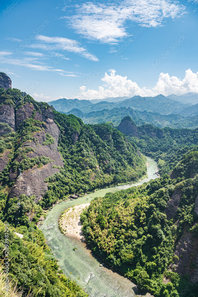 Obraz premium Tianmen Scenic Area, Zijiang County, Guilin, Guangxi