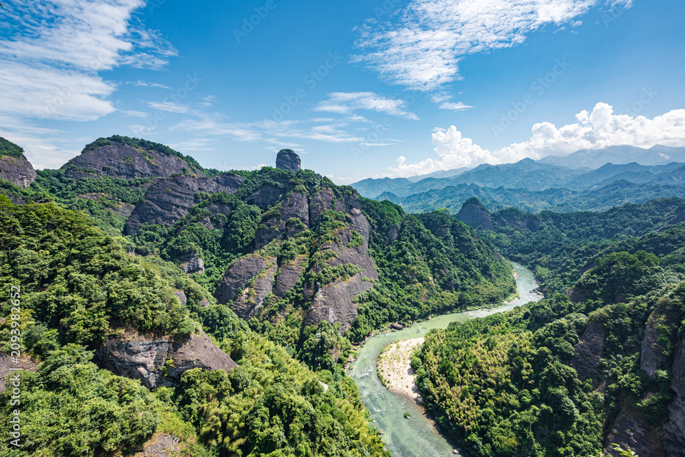 Obraz premium Tianmen Scenic Area, Zijiang County, Guilin, Guangxi