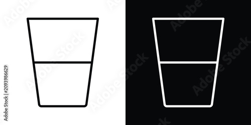 Konstfotografi Half Glass icon