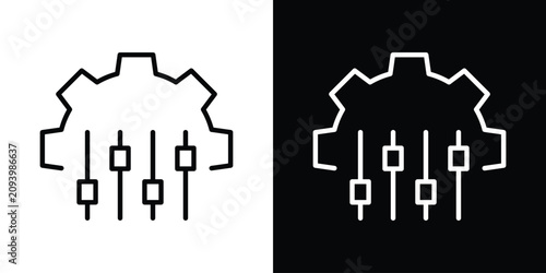 Obraz na plátně Mass customization icon