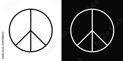 Cuadro en lienzo Peace icon