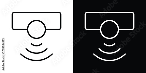 Fotografie Motion detector icon
