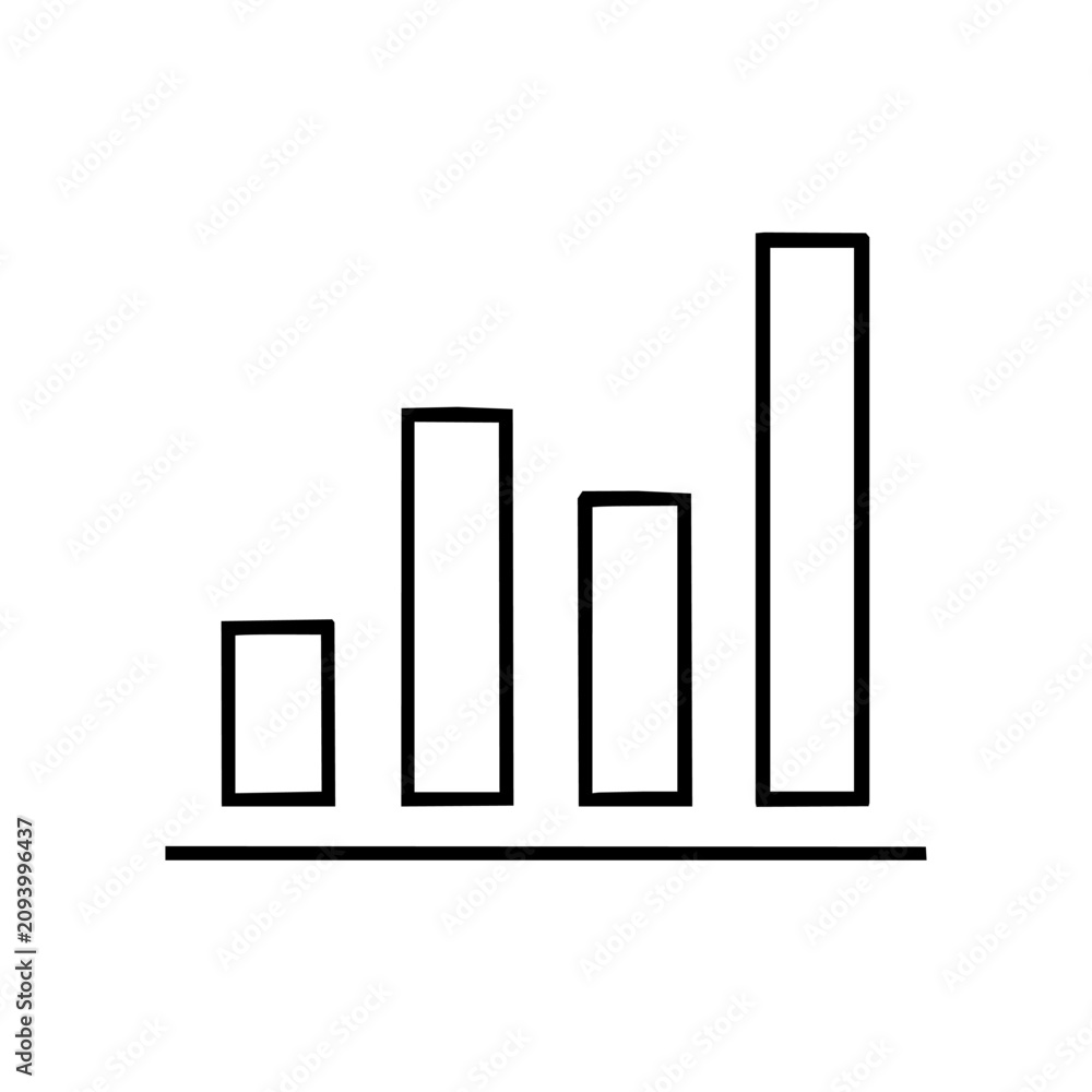 Obraz premium business graph icon