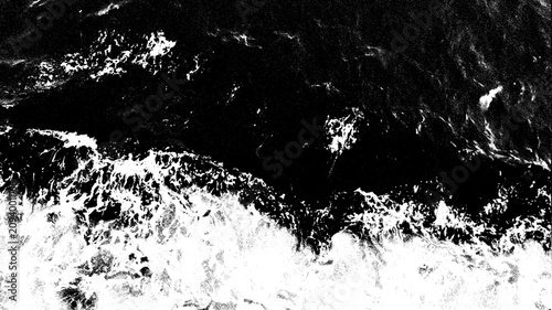 Foto black abstract background, High contrast black and white abstract texture of ocean waves crushing, dramatic monochromatic sea foam background, textured digital graphic effect