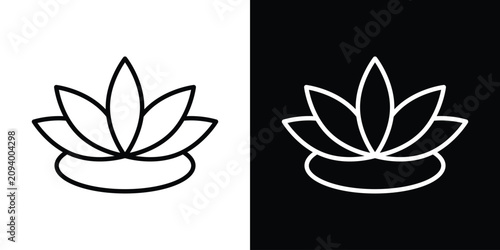 Obraz na plátne Water lily icon