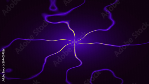 Naklejka Abstract dark purple background with lines.