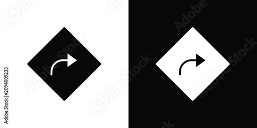 Bild auf Leinwand Directions icon