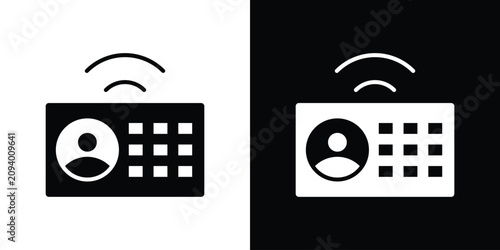Bild auf Leinwand Interphone icon