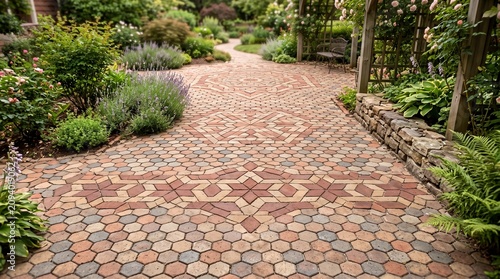 Closeup of bricks patterns in the unique way 