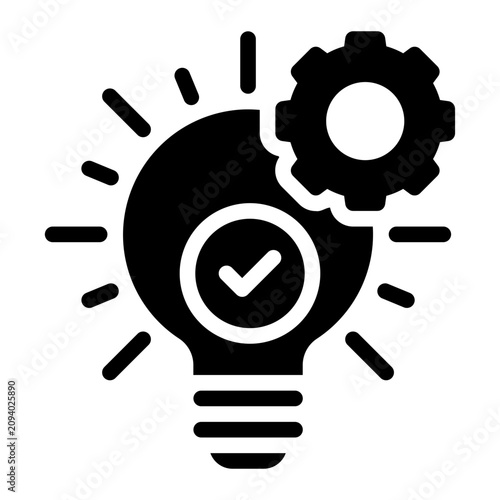 Bild auf Leinwand modernization glyph icon