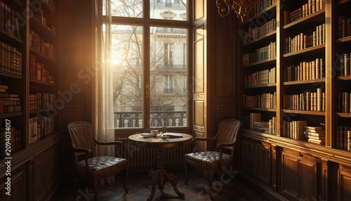 old books in library