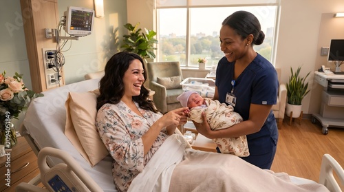 Nurse Shows Newborn Baby to Mother ❤️ Emotional First Meeting