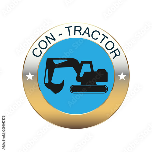 Fotografie Creative an excavator logo design designated to a construction company, This log