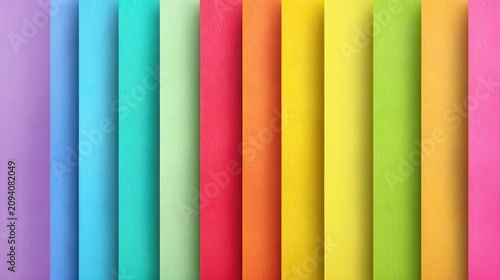 Colorful Paper Rolls Displayed in a Vertical Arrangement
