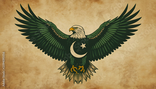  Golden Eagle National Pride Illustration