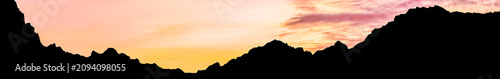Foto Silhouette des hauts somme de la Réunion vue de Cilaos
