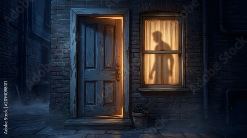 The Shadow Behind the Curtain: A Midnight Mystery Unfolds