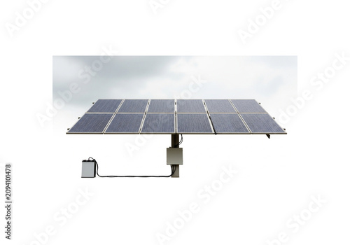 Solar Panel Installation on Rooftop for Clean Renewable Energy and Sustainable Electricity Generation
