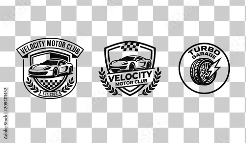 Eagle Crest Emblem Badge Set Grayscale Civil Rights Martin Luther King Jr Day Vector Design
